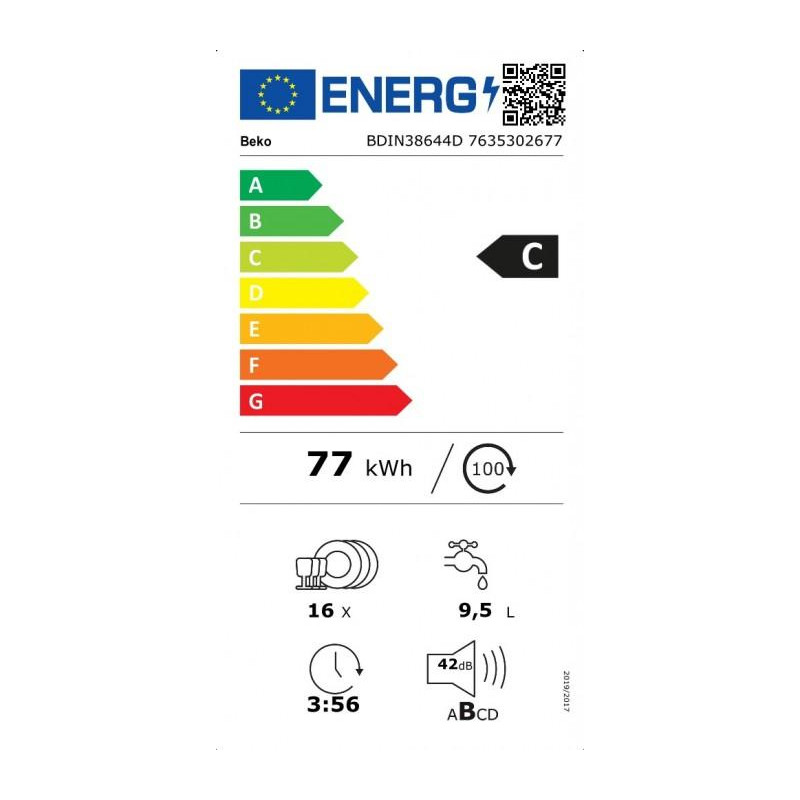 Lavavajillas 60 INT Beko BDIN38644D - 6