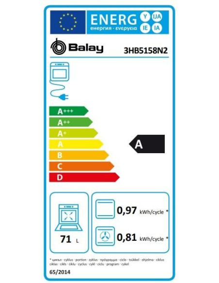 Horno indep. MF Aqualitico Balay 3HB5158N2 - 5