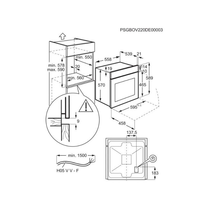 Horno MF indep. Electrolux EOF3H50BX - 7