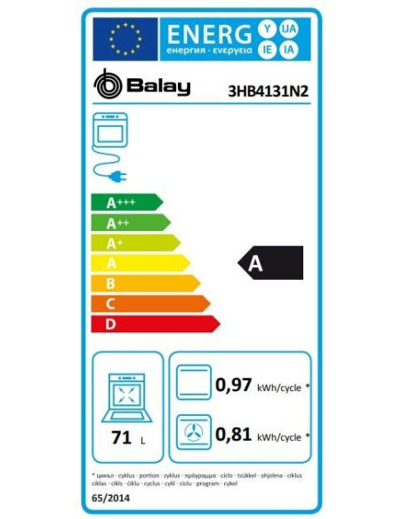 Horno indep. MF Aqualitico Balay 3HB4131N2 - 6