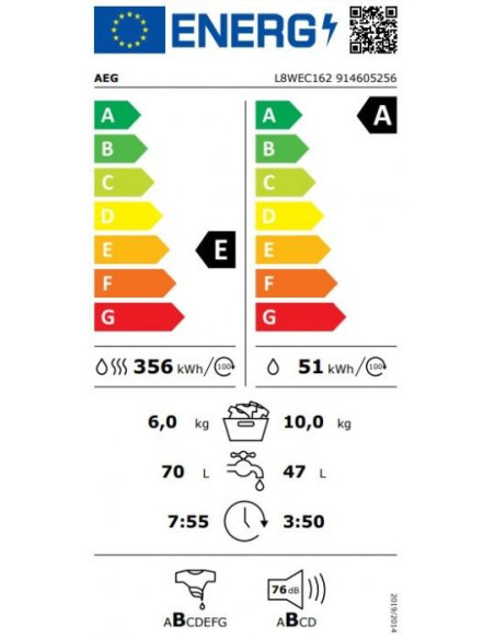 Lavasecadora Aeg L8WEC162 (PNC:914605256) - 9