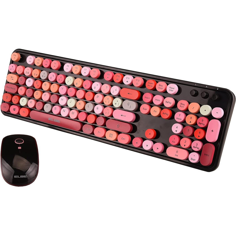 Teclado y raton inalambrico ELBE PTR104 - 2 Teclado y raton inalambrico ELBE PTR104 - 2