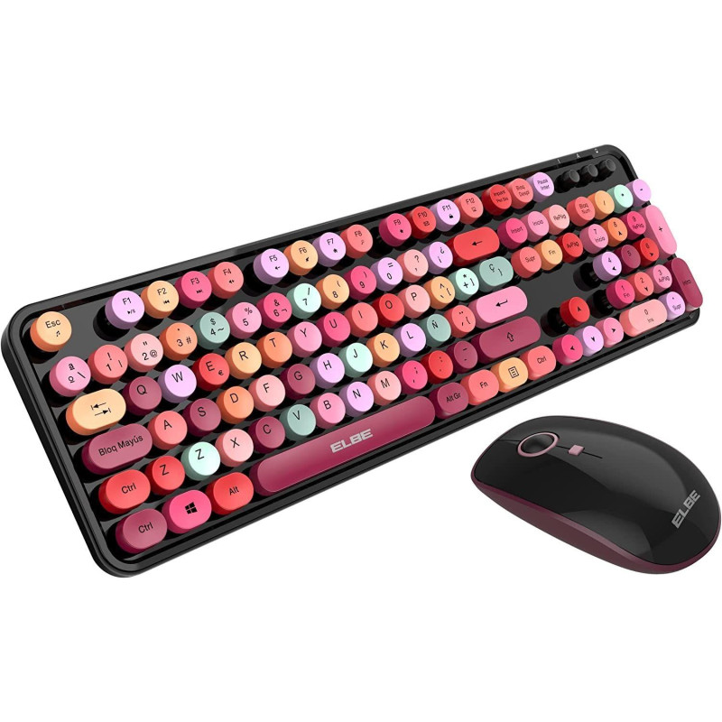 Teclado y raton inalambrico ELBE PTR104 - 3 Teclado y raton inalambrico ELBE PTR104 - 3