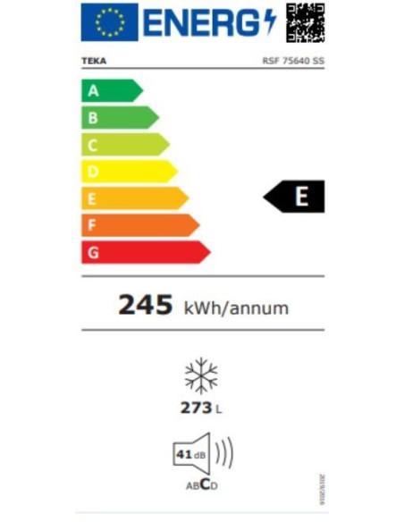 Congelador vertical Teka RSF75640 INOX - 4 Congelador vertical Teka RSF75640 INOX - 4