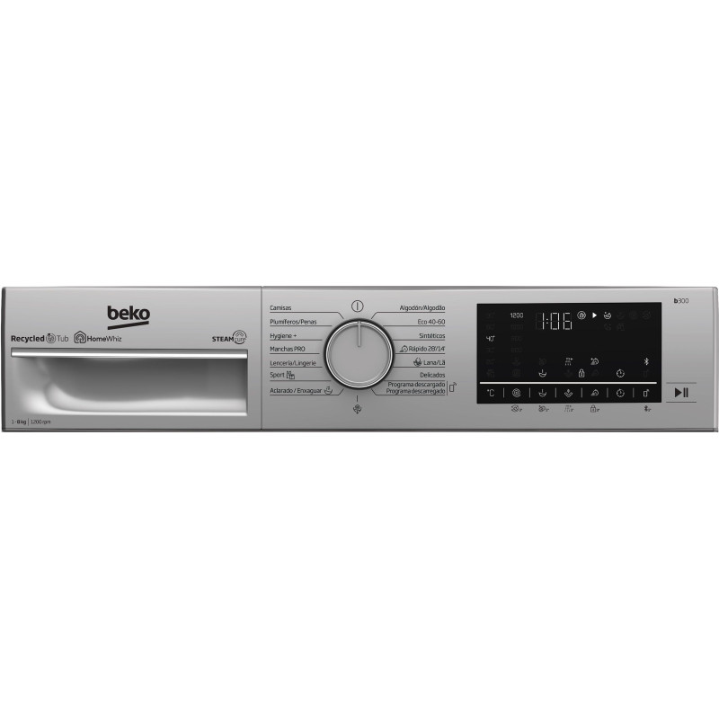 Lavadora frontal Beko B3WFT58220X - 6 Lavadora frontal Beko B3WFT58220X - 6