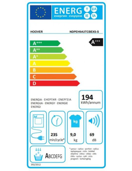 Secadora frontal Hoover Otsein NDPEH9A3TCBEXSS - 2 Secadora frontal Hoover Otsein NDPEH9A3TCBEXSS - 2