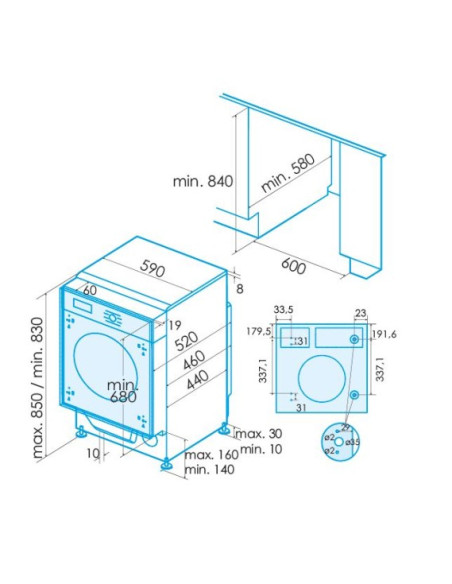Lavasecadora INT Edesa EWS8400IA - 2 Lavasecadora INT Edesa EWS8400IA - 2