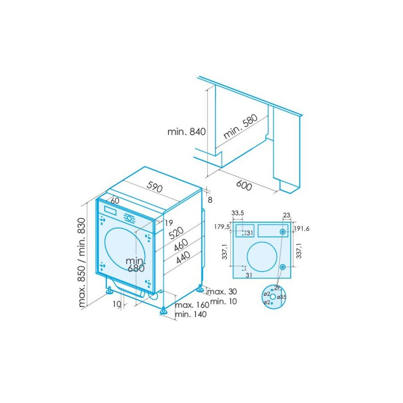 Lavasecadora INT Edesa EWS8400IA - 5 Lavasecadora INT Edesa EWS8400IA - 5