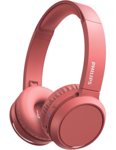 Auriculares Inalámbricos Philips TAH4205/ con Micrófono/ Bluetooth/ Rojos - 1