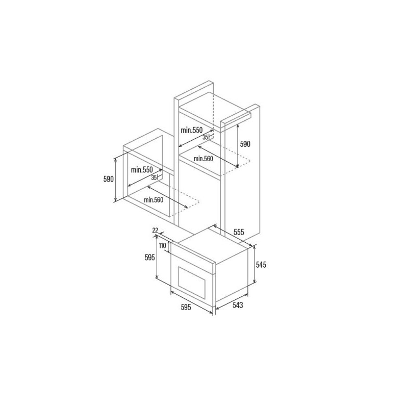 Horno MF indep. Cata MDS8007WH (07034101) - 2 Horno MF indep. Cata MDS8007WH (07034101) - 2