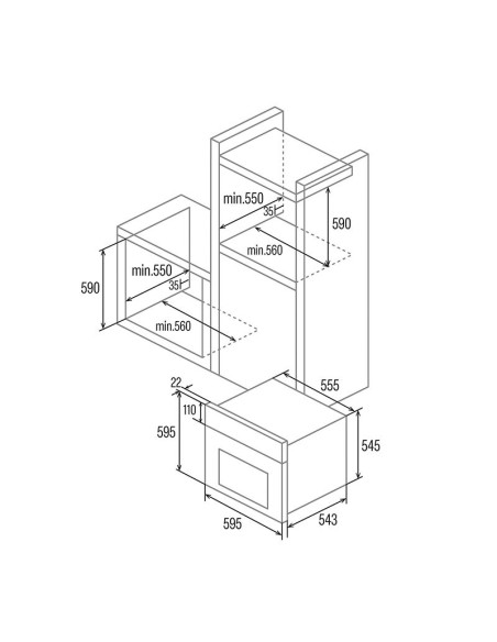 Horno MF indep. Cata MDS8007BK (07034508) - 2 Horno MF indep. Cata MDS8007BK (07034508) - 2