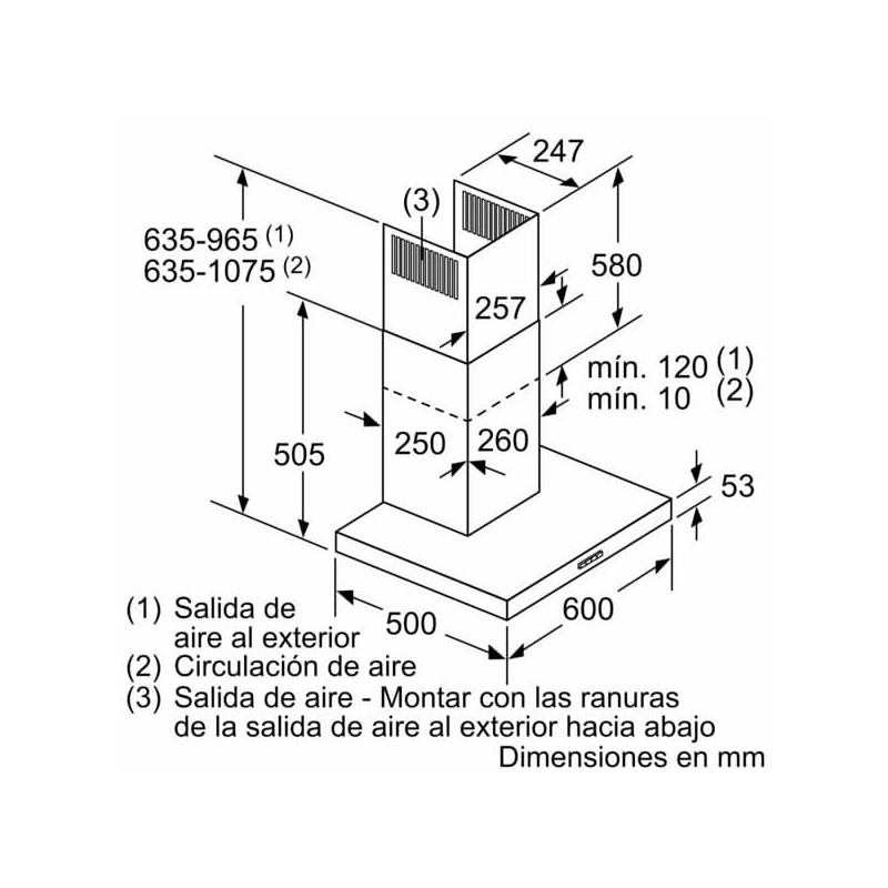 Campana decorativa Balay 3BC066MN - 2