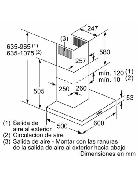 Campana decorativa Balay 3BC066MN - 2