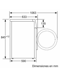Lavadora frontal Balay 3TS282B - 1