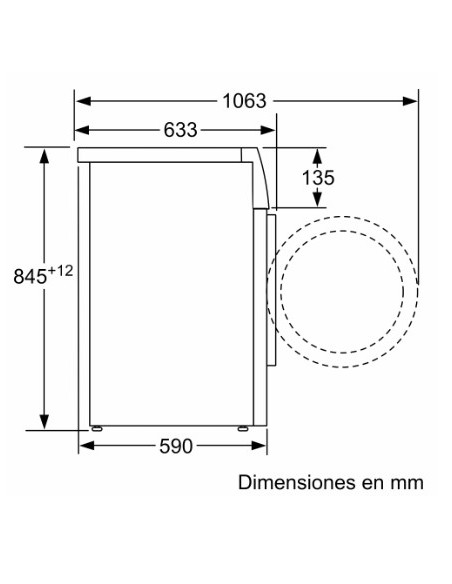 Lavadora frontal Balay 3TS282B - 1