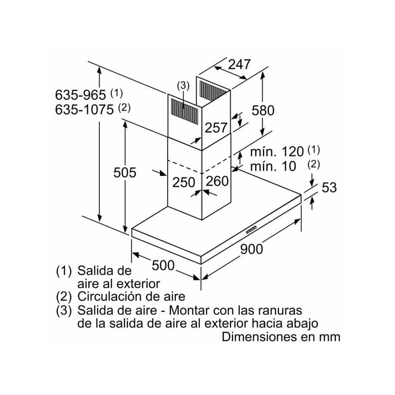 Campana decorativa Balay 3BC096MN - 2