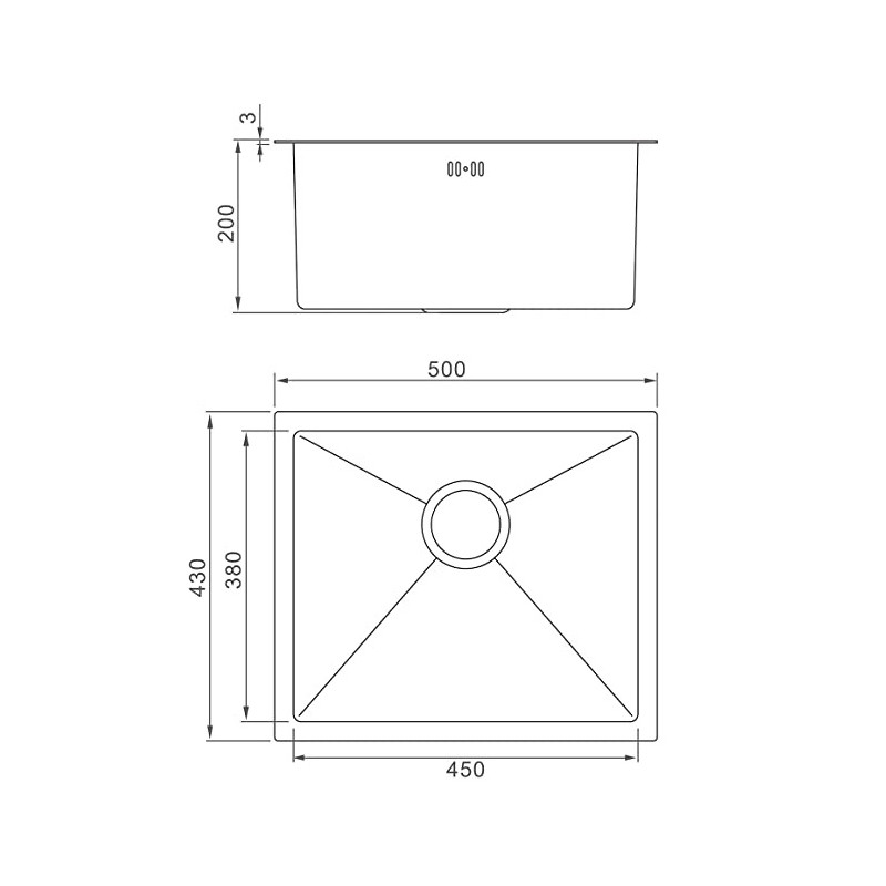 Fregadero inox Nova SIENA5043N - 2 Fregadero inox Nova SIENA5043N - 2