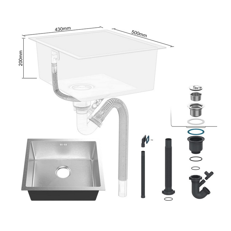 Fregadero inox Nova SIENA5043N - 4 Fregadero inox Nova SIENA5043N - 4