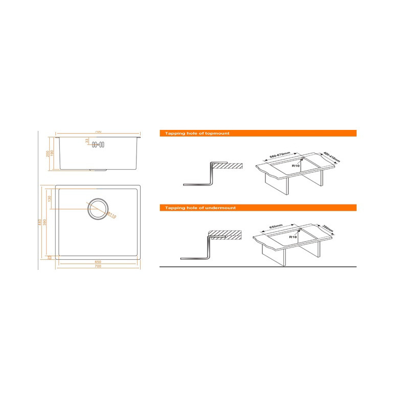 Fregadero inox Nova MILAN7044A - 2 Fregadero inox Nova MILAN7044A - 2