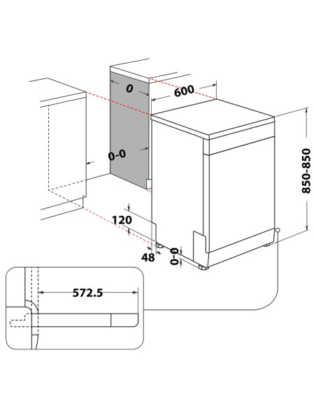 Lavavajillas 60 Whirlpool WFC3C34P - 3