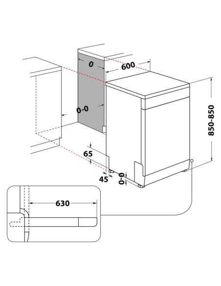 Lavavajillas 60 Whirlpool W7FHP43X - 3
