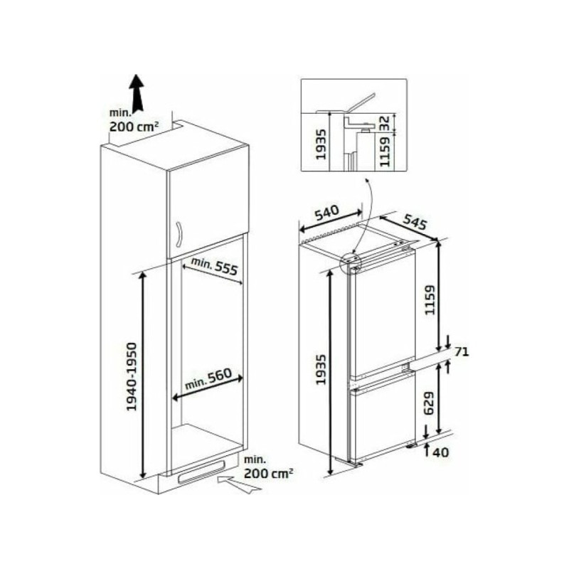 Combi NF INT Beko BCNA306E4SN - 2