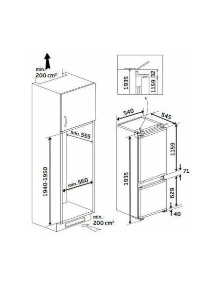 Combi NF INT Beko BCNA306E4SN - 2