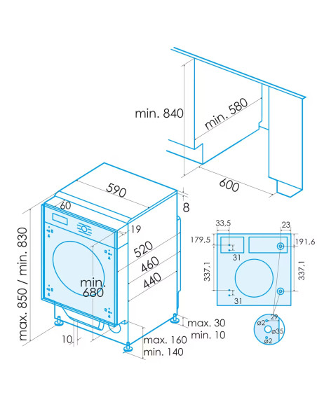 Lavadora INT frontal Edesa EWF9400I - 2 Lavadora INT frontal Edesa EWF9400I - 2