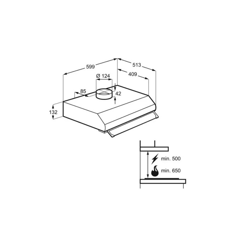 Campana convencional Electrolux LFU226W - 2 Campana convencional Electrolux LFU226W - 2