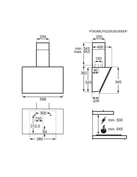 Campana decorativa Electrolux LFV436K - 2 Campana decorativa Electrolux LFV436K - 2