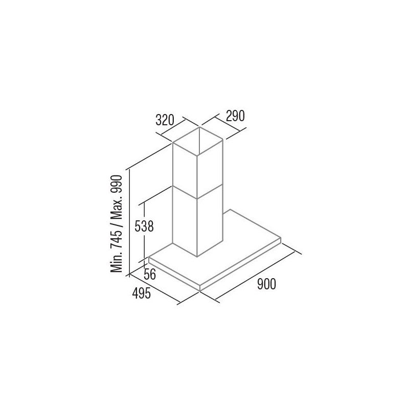 Campana decorativa Cata SYGMA9010X - 2 Campana decorativa Cata SYGMA9010X - 2