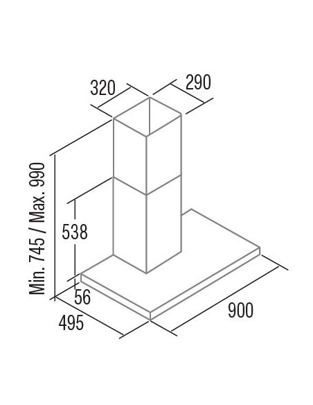 Campana decorativa Cata SYGMA9010X - 2 Campana decorativa Cata SYGMA9010X - 2