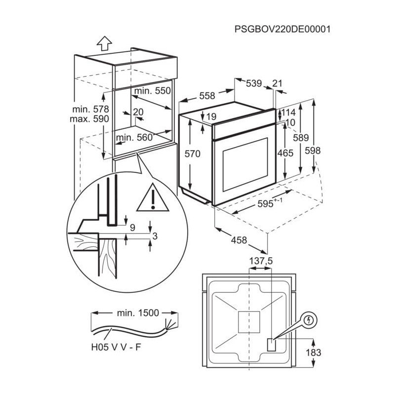 Horno MF pirolitico indep. Electrolux EOH4P46BX - 3