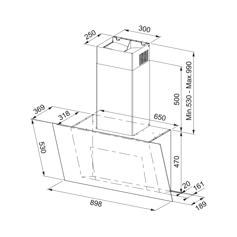 Campana decorativa Mepamsa ABSOLUTATOTAL90 - 3 Campana decorativa Mepamsa ABSOLUTATOTAL90 - 3