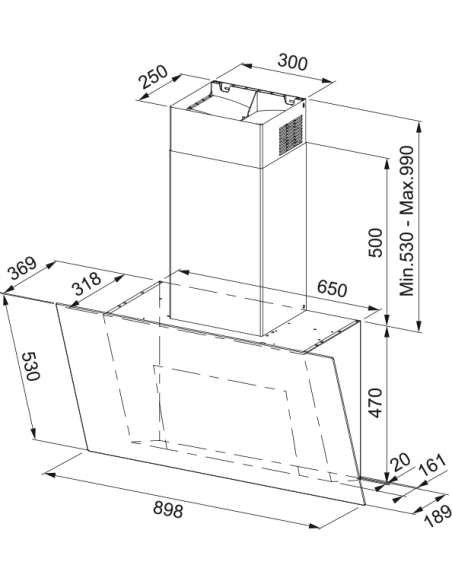 Campana decorativa Mepamsa ABSOLUTATOTAL90 - 3 Campana decorativa Mepamsa ABSOLUTATOTAL90 - 3