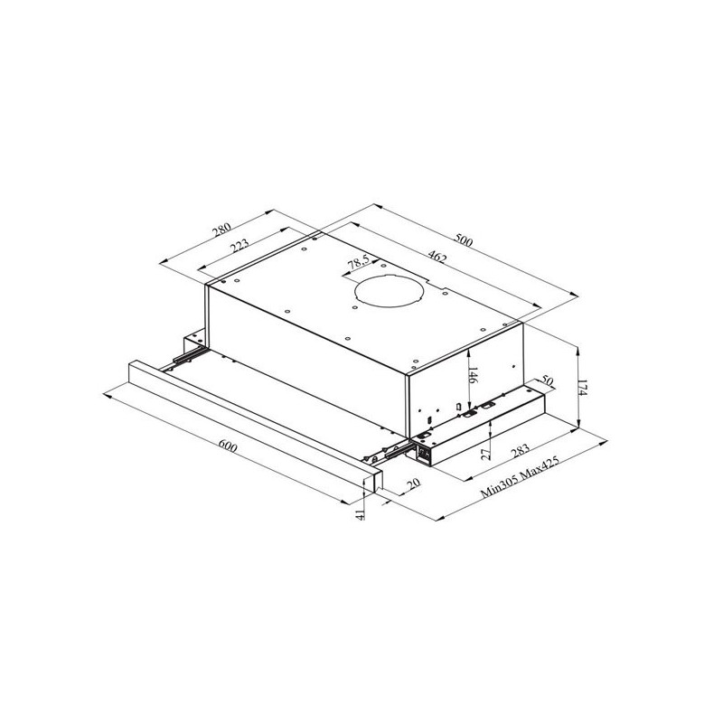 Campana conv. telescopica Beko HNT61311X - 3 Campana conv. telescopica Beko HNT61311X - 3