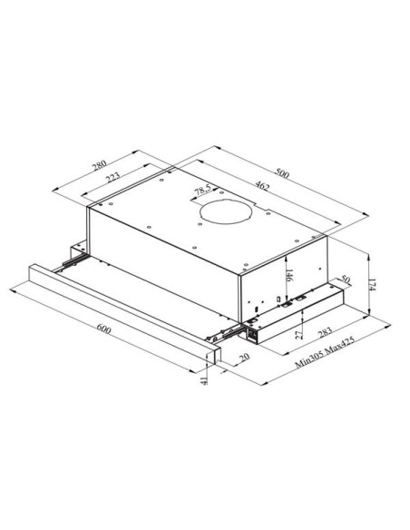 Campana conv. telescopica Beko HNT61311X - 3 Campana conv. telescopica Beko HNT61311X - 3