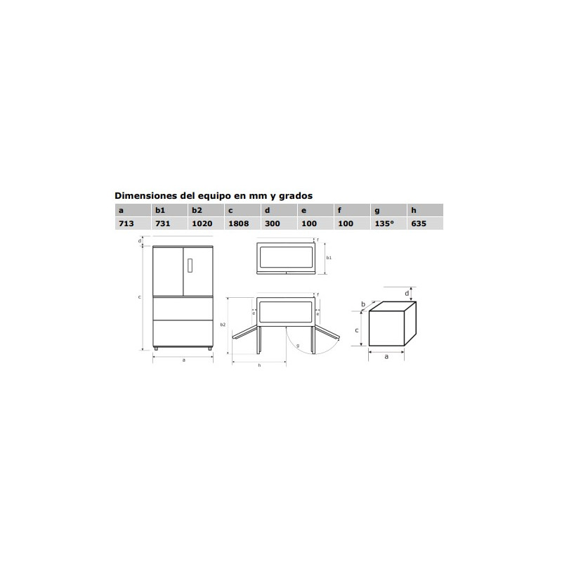 Frigorifico side by side Exquisit FD430140030F - 3