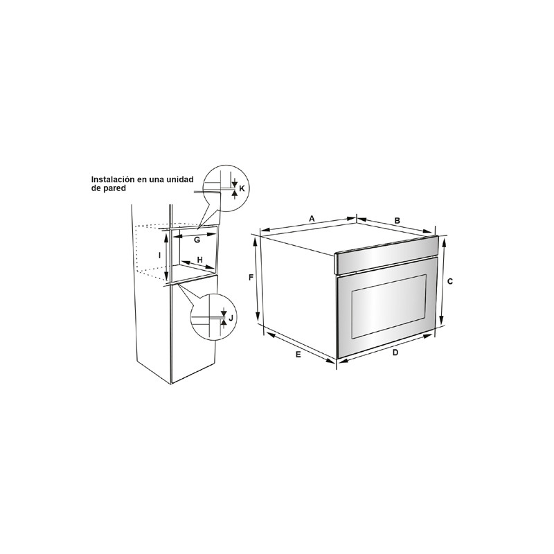 Horno MF compacto Corbero CCHCV451021DTG - 2 Horno MF compacto Corbero CCHCV451021DTG - 2