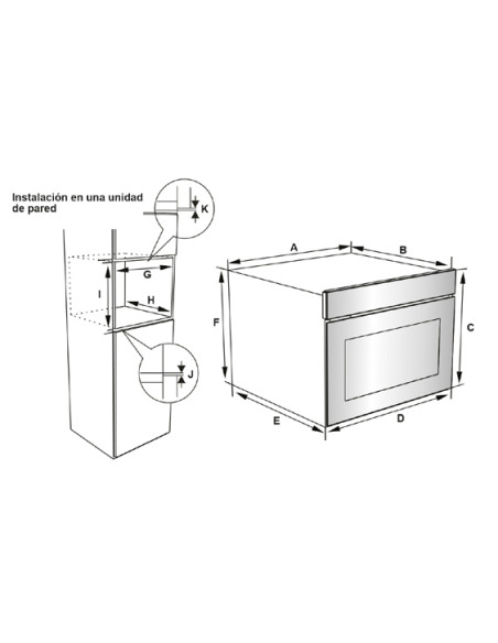 Horno MF compacto Corbero CCHCV451021DTG - 2 Horno MF compacto Corbero CCHCV451021DTG - 2