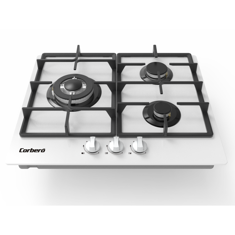 Encimera gas indep. Corbero CPCGM3F3122W - 2