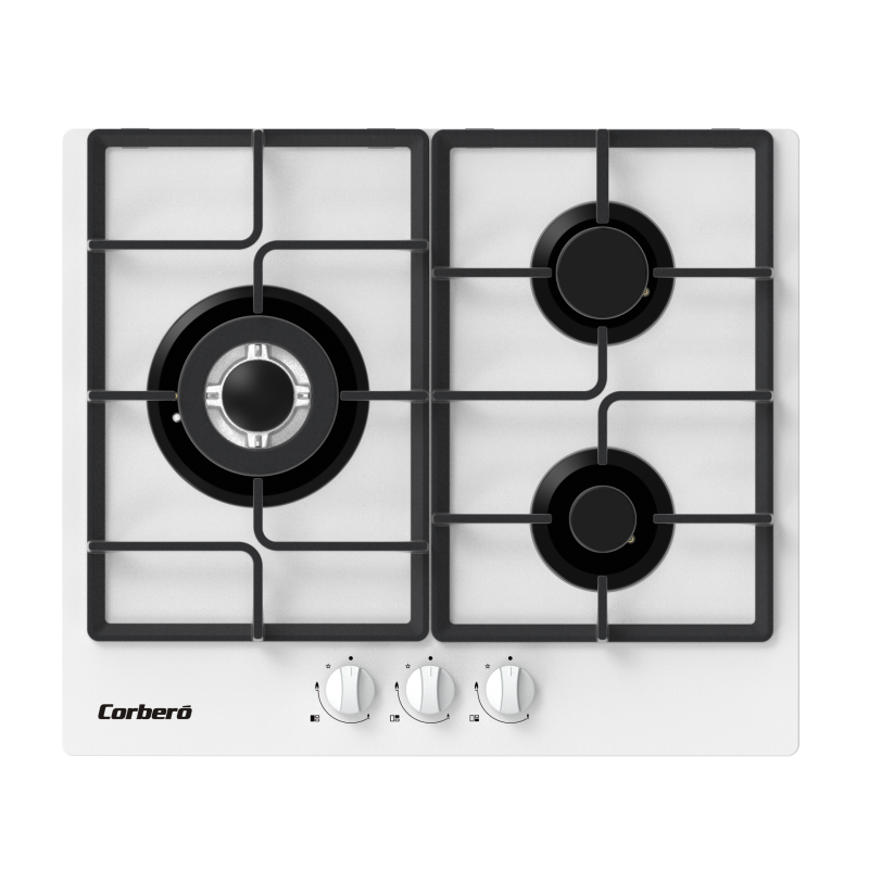 Encimera gas indep. Corbero CPCGM3F3122W - 3