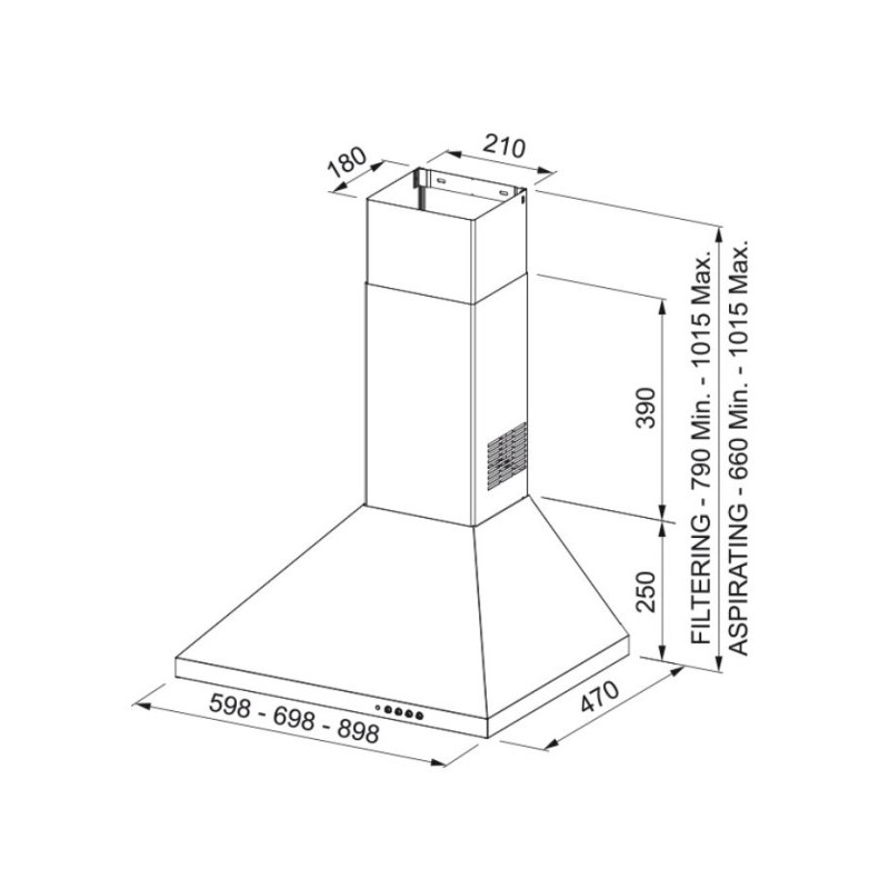 Campana decorativa Mepamsa GAVIA90BLANCA - 2 Campana decorativa Mepamsa GAVIA90BLANCA - 2