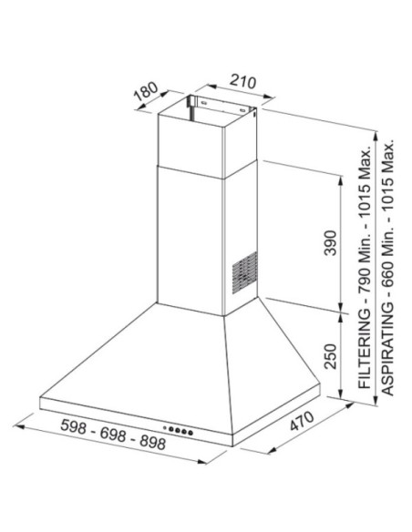 Campana decorativa Mepamsa GAVIA90BLANCA - 2 Campana decorativa Mepamsa GAVIA90BLANCA - 2