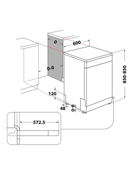 Lavavajillas 60 Whirlpool WFC3C42P - 2