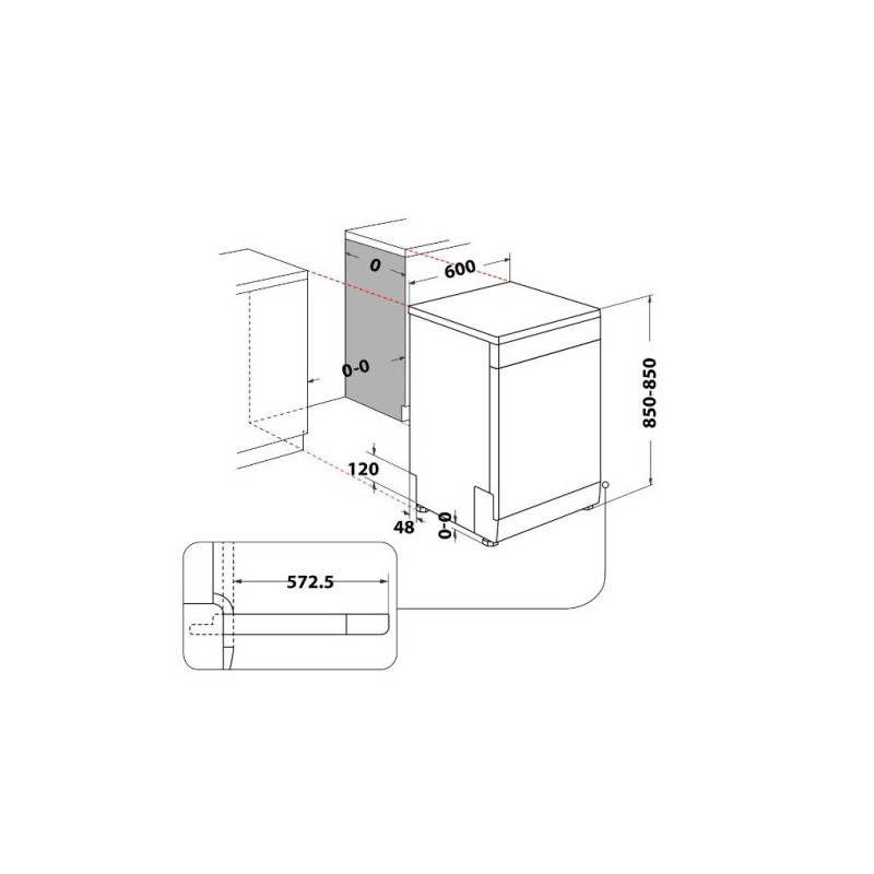 Lavavajillas 60 Whirlpool WFC3C42PX - 6