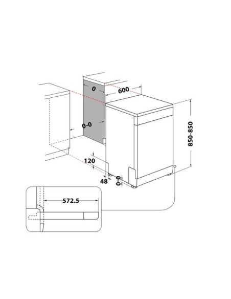 Lavavajillas 60 Whirlpool WFC3C42PX - 6