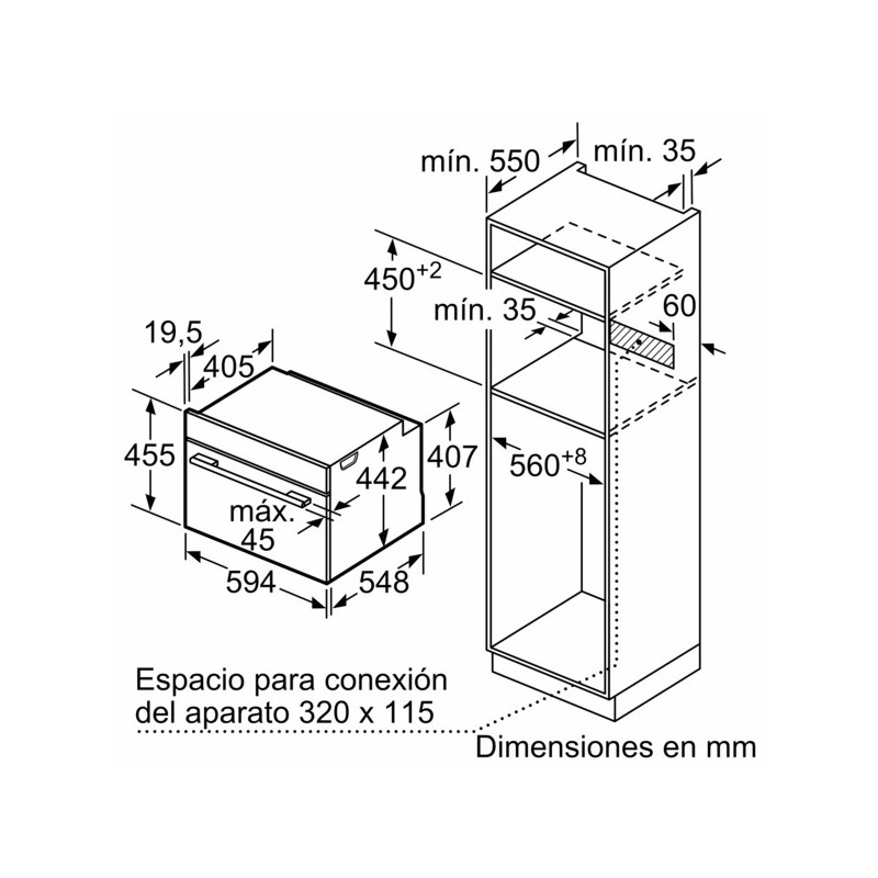 Horno Compacto pirolitico indep. Bosch CBG7741B1 - 4 Horno Compacto pirolitico indep. Bosch CBG7741B1 - 4