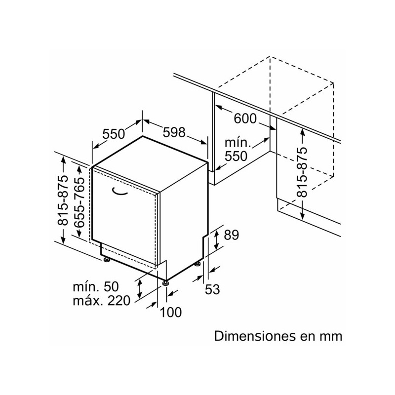 Lavavajillas 60 INT Bosch SMH4HTX00E - 2