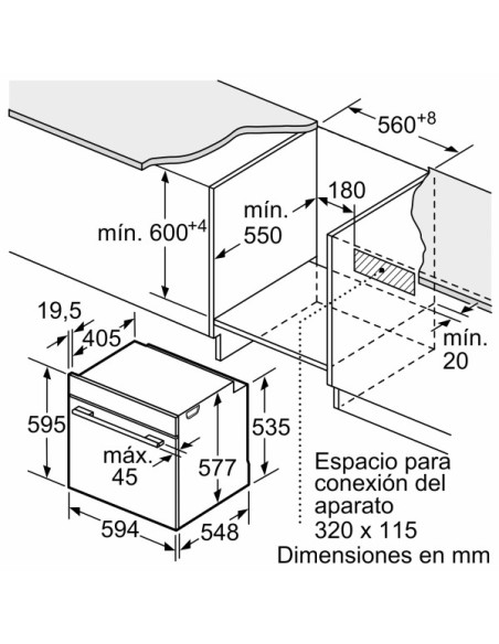 Horno MF pirolÃ­tico indep. Bosch HBG7764B1, Infinity - 2